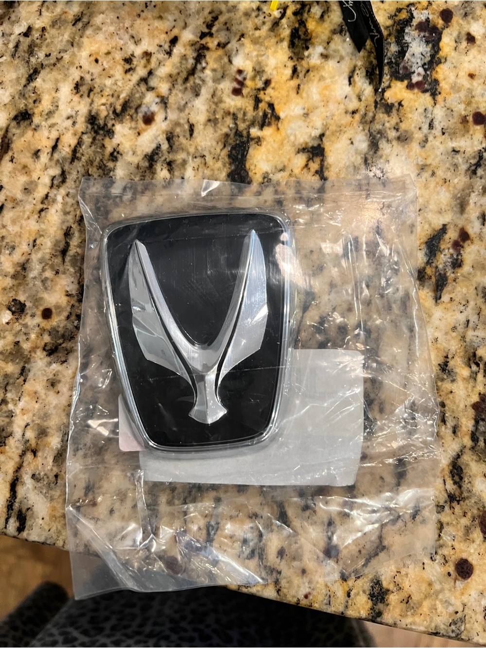 Hyundai Equus Black and Silver Emblem Badge Replacement Hood Trunk Accent